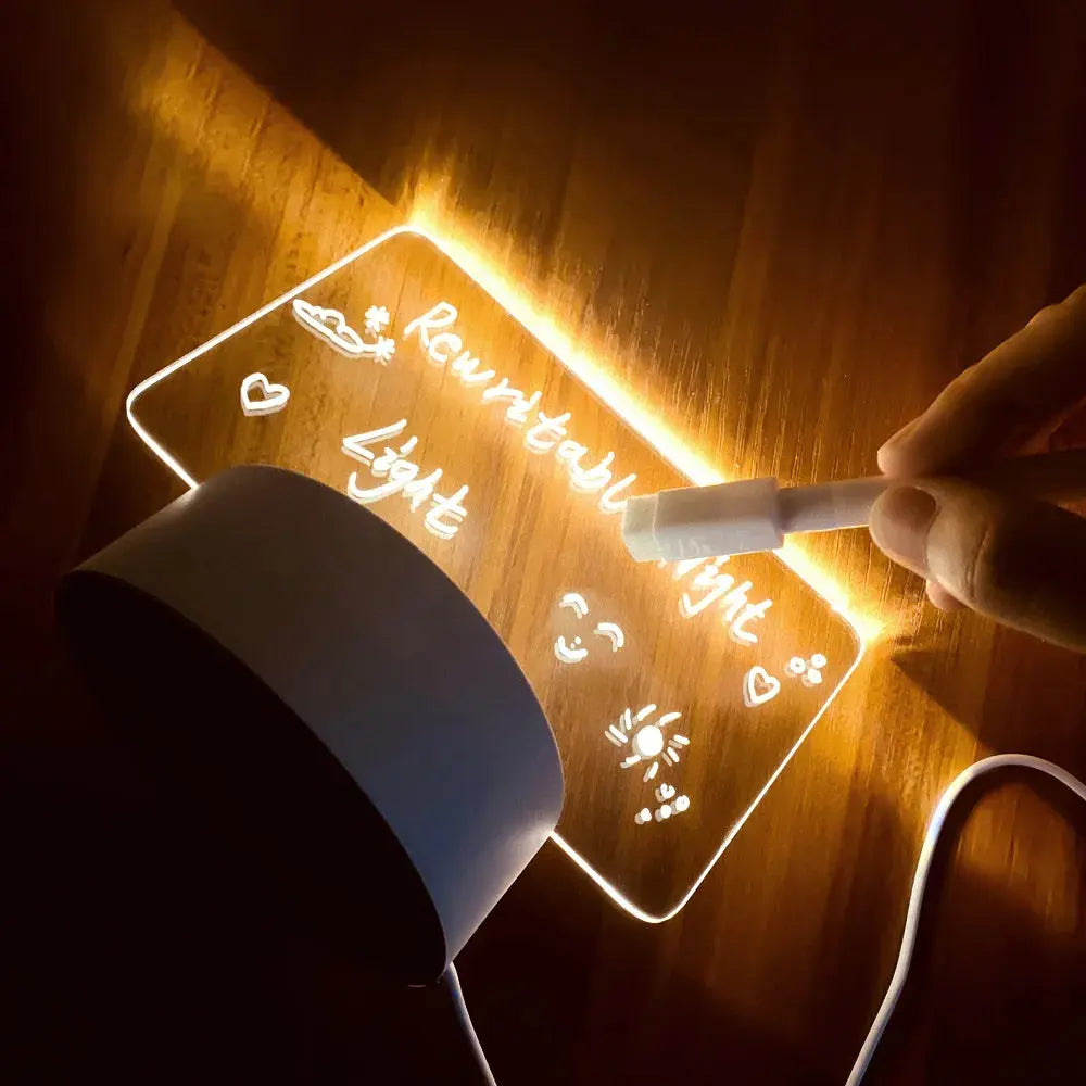LED Message Board Night Light with Pen – view 2