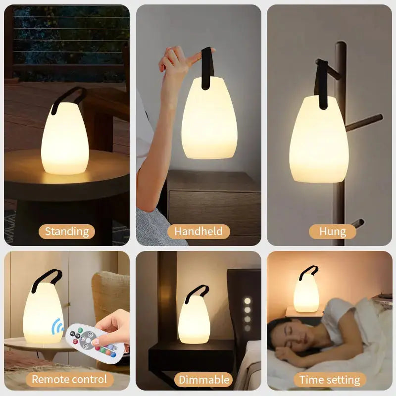 Cordless RGB Table Lamp with Remote – Outdoor – view 4