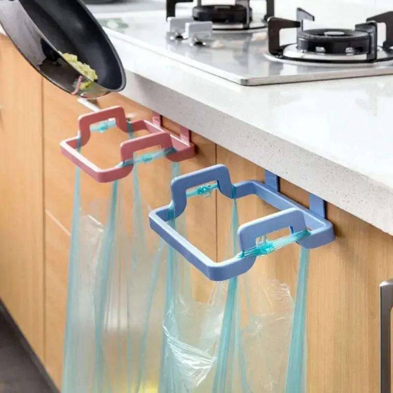 Hanging Trash Bag Holder for Cabinets