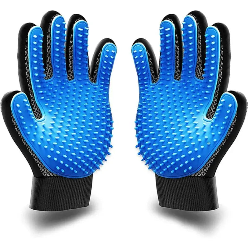 Pet Grooming Brush & Bath Glove Kit