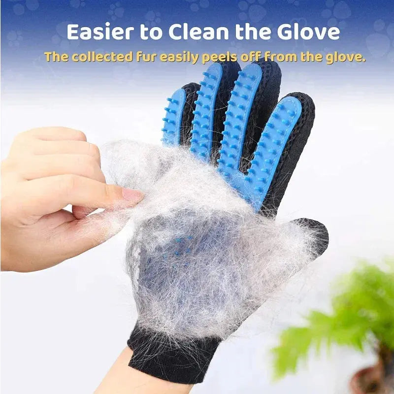 Pet Grooming Brush & Bath Glove Kit – view 2