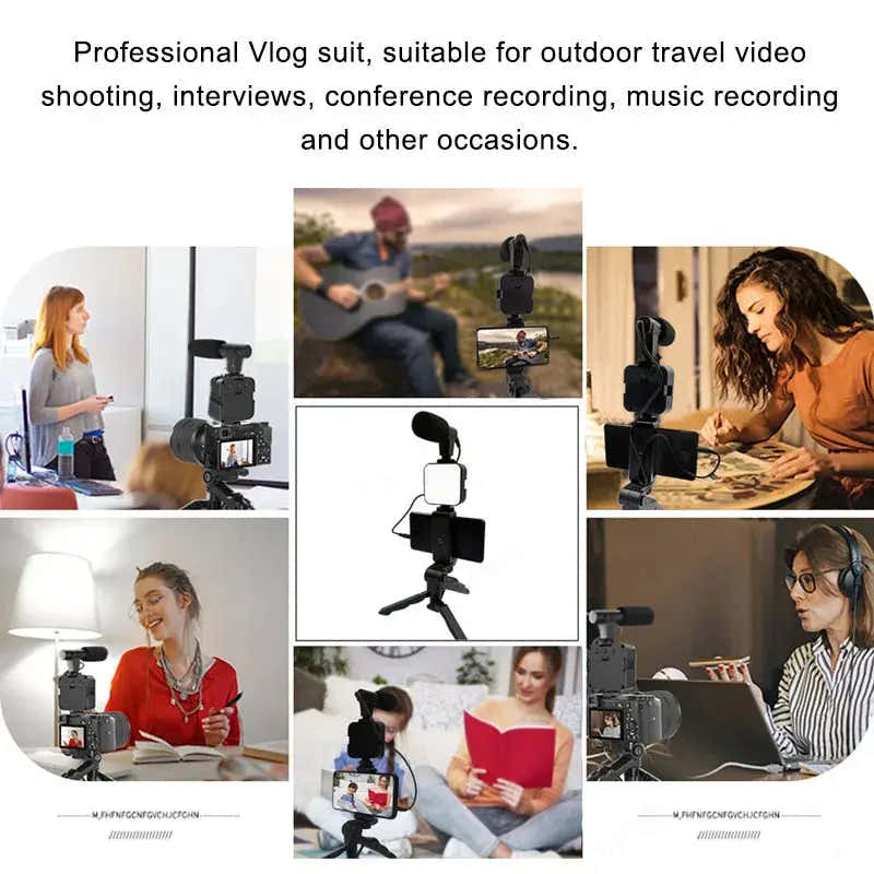 Smartphone Video Kit with LED Light & Mic – view 2
