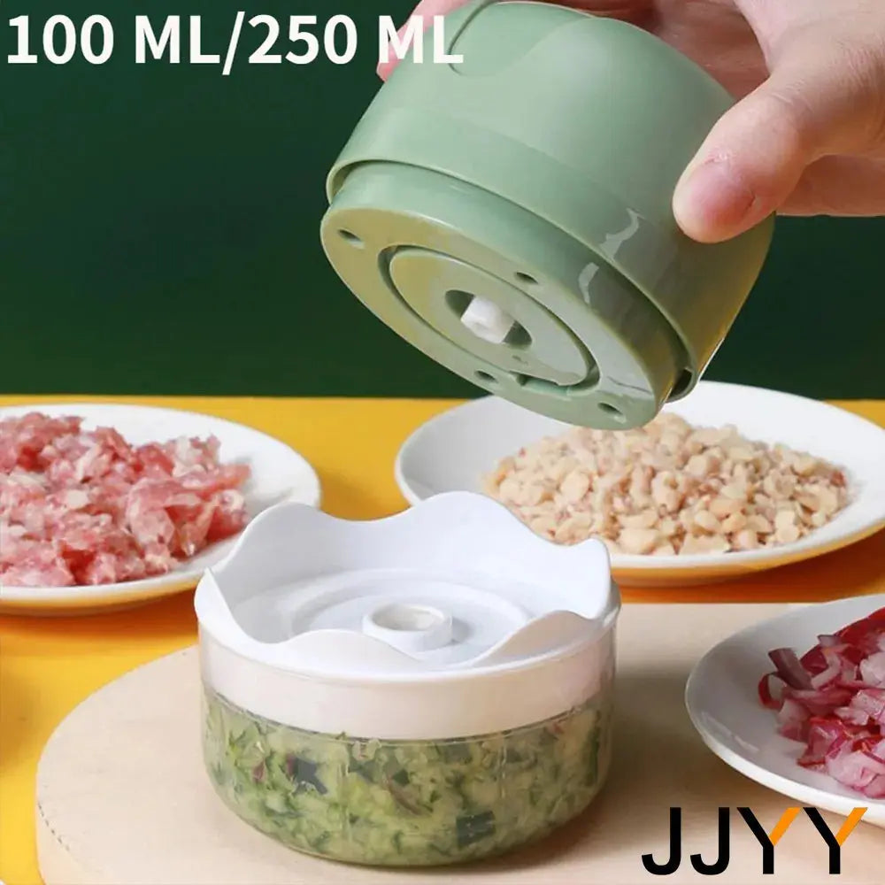 Mini Electric Garlic Chopper – USB Rechargeable