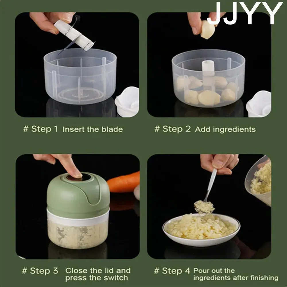 Mini Electric Garlic Chopper – USB Rechargeable – view 2