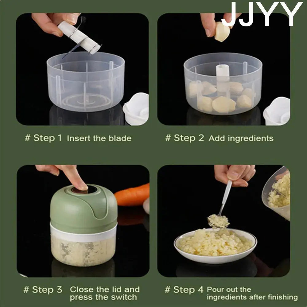 Mini Electric Garlic Chopper – USB Rechargeable – view 2