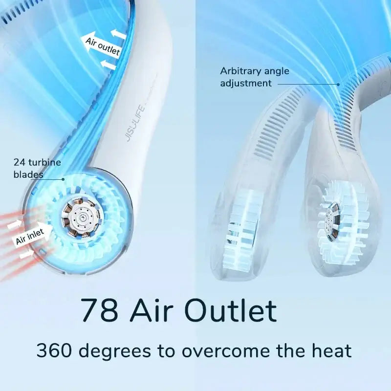 Portable Neck Fan – Bladeless & Rechargeable – view 3