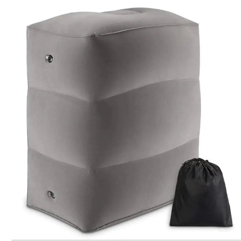 PVC Kids Flight Sleeping Footrest Pillow Resting Pillow on Airplane Car Bus Pillow Inflatable Travel Foot Rest Pillow Foot Pad