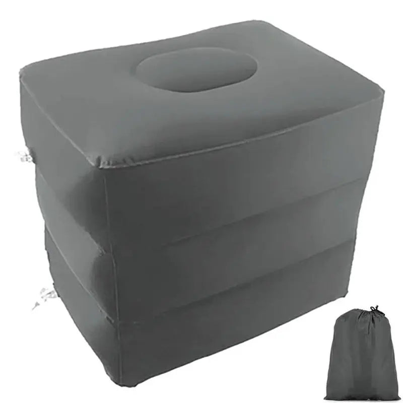 PVC Kids Flight Sleeping Footrest Pillow Resting Pillow on Airplane Car Bus Pillow Inflatable Travel Foot Rest Pillow Foot Pad