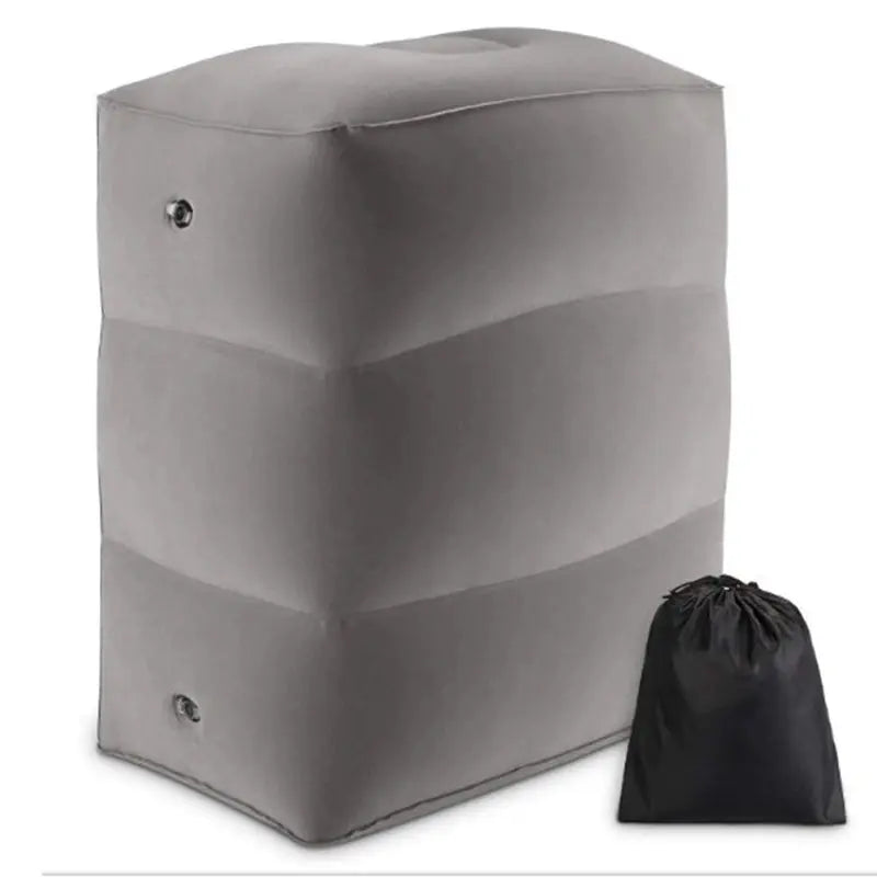 PVC Kids Flight Sleeping Footrest Pillow Resting Pillow on Airplane Car Bus Pillow Inflatable Travel Foot Rest Pillow Foot Pad