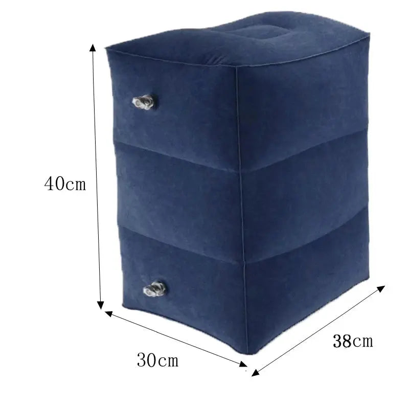 PVC Kids Flight Sleeping Footrest Pillow Resting Pillow on Airplane Car Bus Pillow Inflatable Travel Foot Rest Pillow Foot Pad