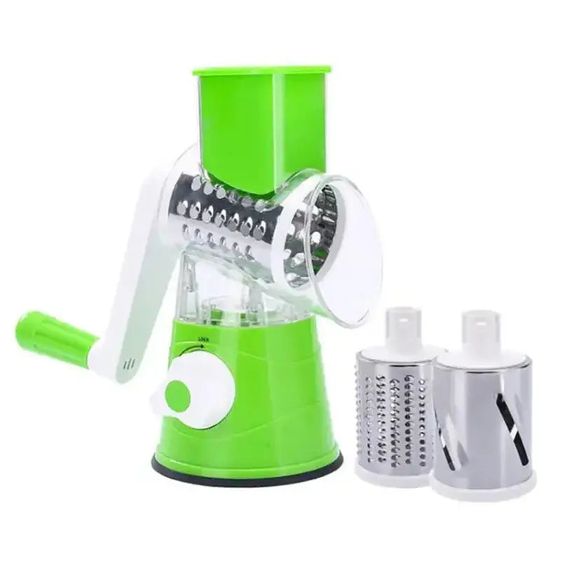 Red Multifunctional Hand Potato Machine Firmly Locked Grater Kitchen Tools Hand Vegetable Cutter One Button Lock Green Blue
