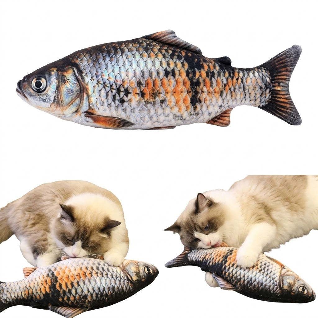 20CM Simulation Cat Fish Toy – No Battery