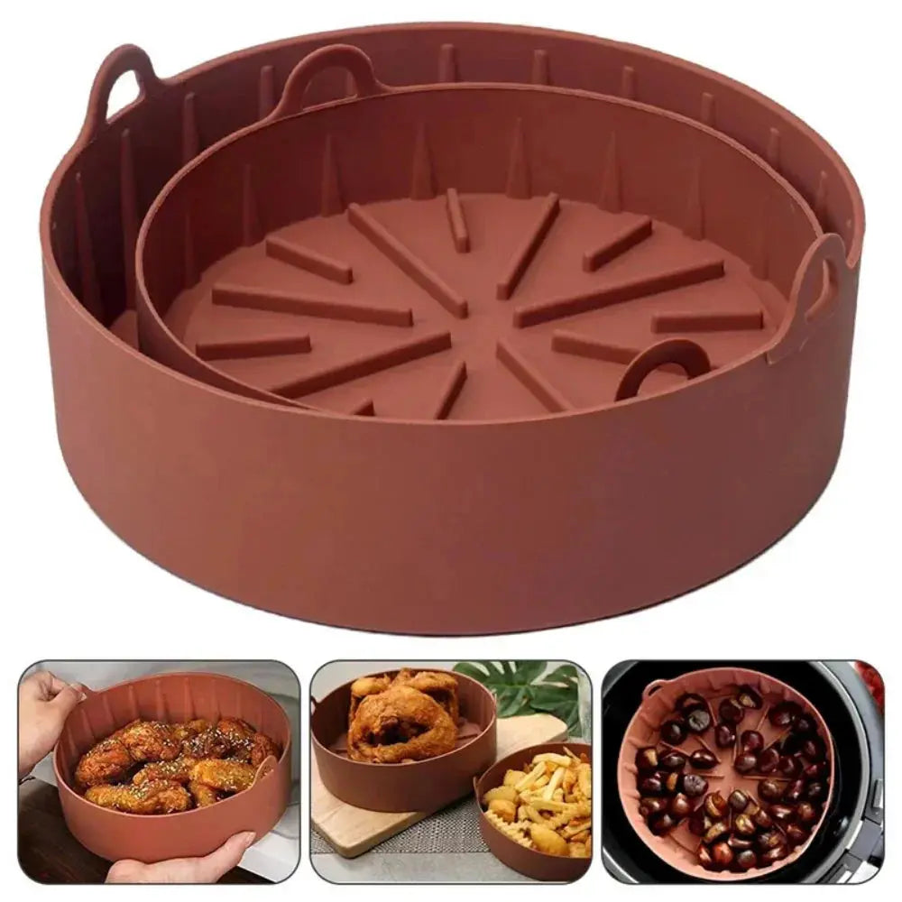 Square Silicone Air Fryer Liner – Reusable