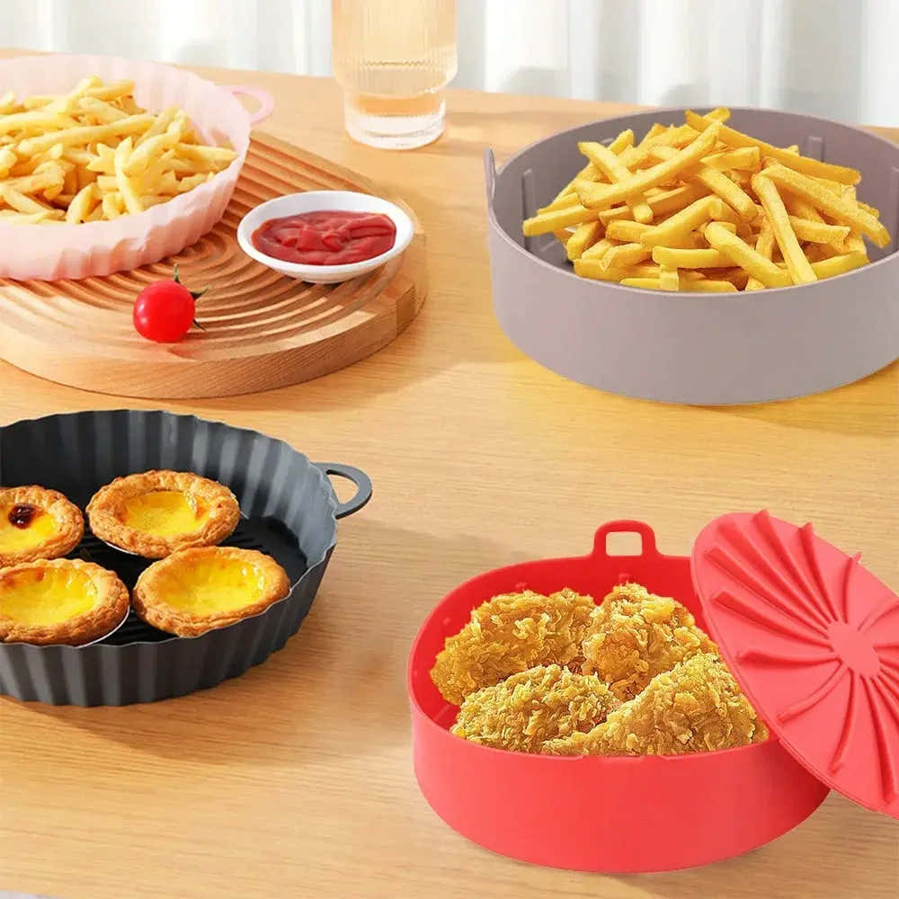 Square Silicone Air Fryer Liner – Reusable – view 2