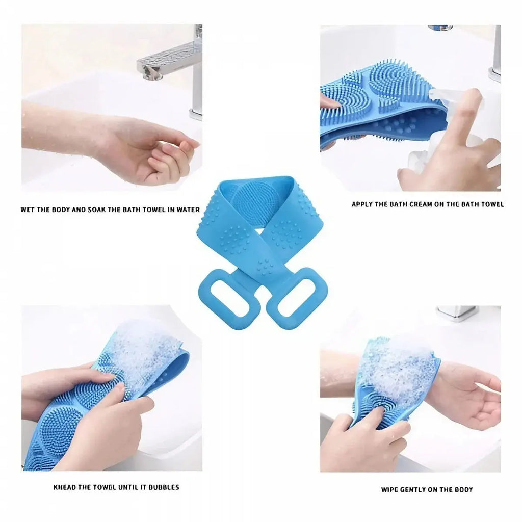 Silicone Back Scrubber – Double-Sided Bath Brush – view 3