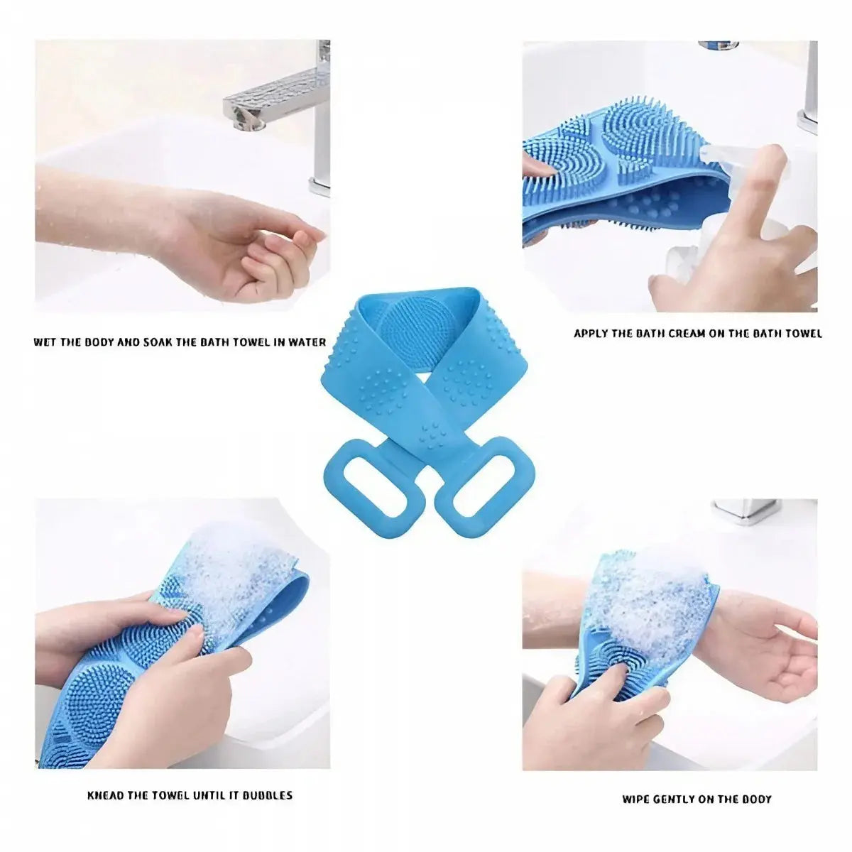 Silicone Back Scrubber – Double-Sided Bath Brush – view 3