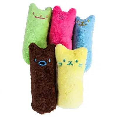 Teeth Grinding Catnip Toys Funny Interactive Plush Cat Toy Pet Kitten Chewing Vocal Toy Claws Thumb Bite Cat mint