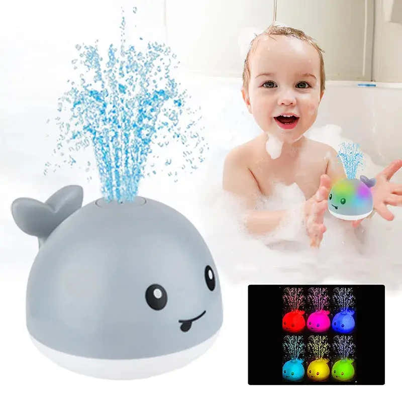 Whale Bath Toy with Lights & Water Sprinkler