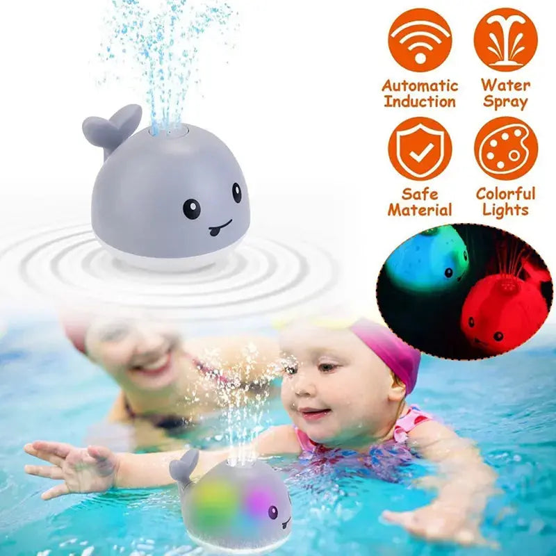 Whale Bath Toy with Lights & Water Sprinkler – view 3