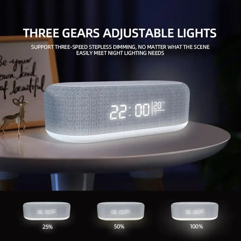 3-in-1 Wireless Charger Alarm Clock with Lamp – view 4