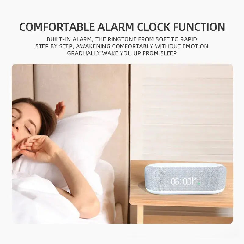 3-in-1 Wireless Charger Alarm Clock with Lamp – view 3