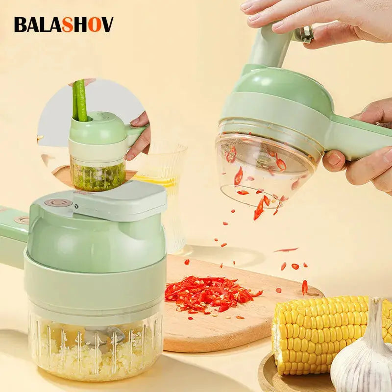 Cordless Electric Vegetable Cutter & Garlic Chopper