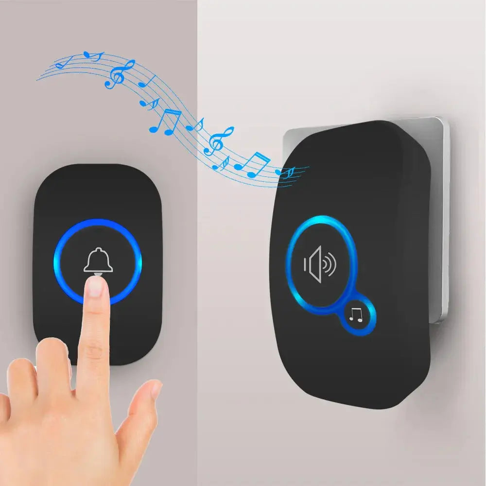 Wireless Doorbell with Long Range & Alarm