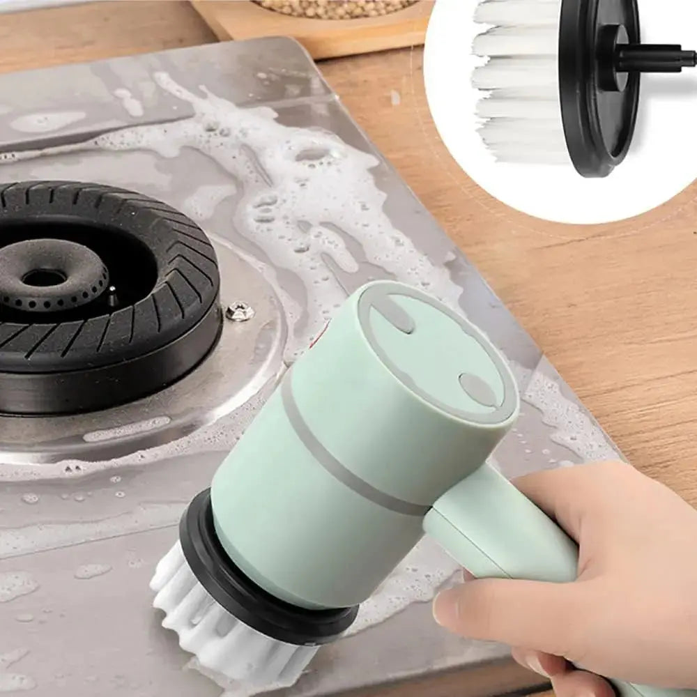 Xiaomi MIJIA Electric Spin Scrubber Bathroom Cleaning Brush Power Scrubber 5 Replaceable Brush Heads Electric Cleaning
