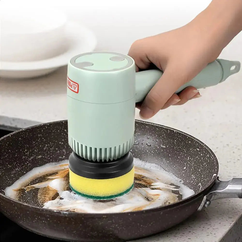 Electric Spin Scrubber with 5 Brush Heads – view 2
